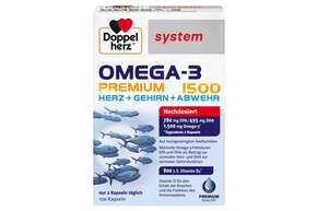 Doppelherz system OMEGA-3 PREMIUM 1500 HERZ + GEHIRN + ABWEHR, A-Nr.: 5677397 - 01