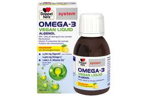 Doppelherz system OMEGA-3 VEGAN LIQUID Herzfunktion + Immunsystem, A-Nr.: 5677581 - 01