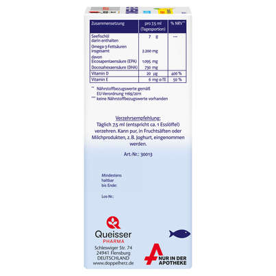 Doppelherz system OMEGA-3 LIQUID Herzfunktion + Immunsystem, A-Nr.: 5677546 - 02