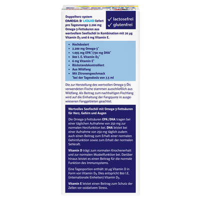 Doppelherz system OMEGA-3 LIQUID Herzfunktion + Immunsystem, A-Nr.: 5677546 - 04