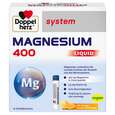 Sie sehen eine Packung Doppelherz system MAGNESIUM 400 LIQUID Trinkfertig für daheim und unterwegs, Produktbild: 01 Doppelherz system MAGNESIUM 400 LIQUID Trinkfertig für daheim und unterwegs, A-Nr.: 5698353 - 01