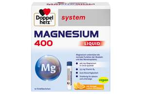 Doppelherz system MAGNESIUM 400 LIQUID Trinkfertig für daheim und unterwegs, A-Nr.: 5698353 - 01