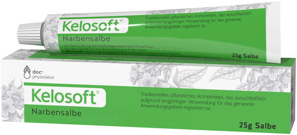 Sie sehen eine Packung Kelosoft Narbensalbe, Produktbild: 01 Kelosoft Narbensalbe, A-Nr.: 1144758 - 01