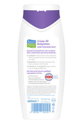 Sie sehen eine Packung SAVODERM MED Creme Öl Bodylotion, Produktbild: 02 SAVODERM MED Creme Öl Bodylotion, A-Nr.: 4448513 - 02