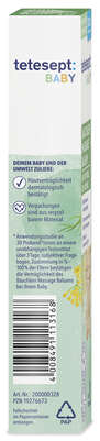 Sie sehen eine Packung TETESEPT BABY Bäuchlein Balsam, Produktbild: 04 TETESEPT BABY Bäuchlein Balsam, A-Nr.: 5930063 - 04