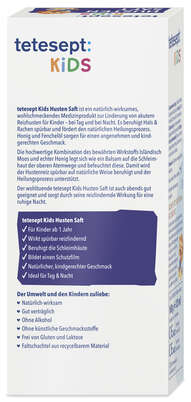 Sie sehen eine Packung Tetesept KIDS Husten Saft, Produktbild: 05 Tetesept KIDS Husten Saft, A-Nr.: 5929947 - 05