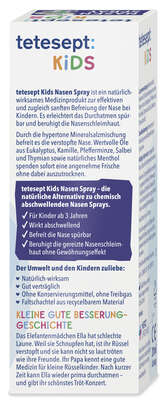 Sie sehen eine Packung Tetesept KIDS Nasen Spray, Produktbild: 04 Tetesept KIDS Nasen Spray, A-Nr.: 5929953 - 04