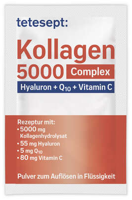 Sie sehen eine Packung Tetesept Kollagen 5000 Trinksachets, Produktbild: 05 Tetesept Kollagen 5000 Trinksachets, A-Nr.: 5882476 - 05
