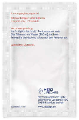 Sie sehen eine Packung Tetesept Kollagen 5000 Trinksachets, Produktbild: 06 Tetesept Kollagen 5000 Trinksachets, A-Nr.: 5882476 - 06