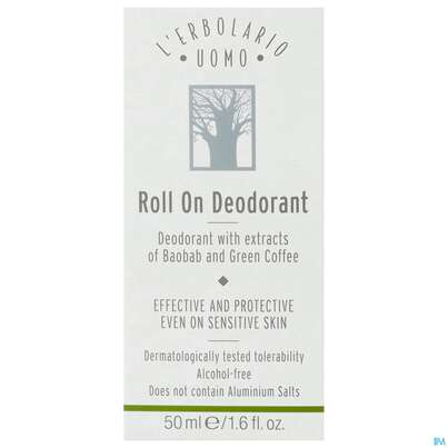 L Erbolario Deo/roll On Alkoholfrei Uomo 062.6 50ml, A-Nr.: 4121350 - 01