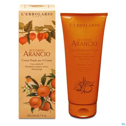 Sie sehen eine Packung L Erbolario Koerperlotion Accordo Arancio Orange 026.6 200ml, Produktbild: 01 L Erbolario Koerperlotion Accordo Arancio Orange 026.6 200ml, A-Nr.: 4295328 - 01