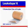 Sie sehen eine Packung Tape Kinesiologisch Leukotape K 5mx 7,5cm Hautfarben 1st, Produktbild: 01 Tape Kinesiologisch Leukotape K 5mx 7,5cm Hautfarben 1st, A-Nr.: 3151840 - 01