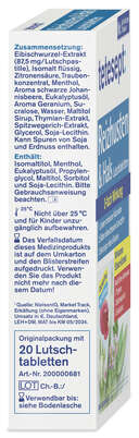 Sie sehen eine Packung tetesept Reizhusten & Hals Lutschtabletten 20Stk, Produktbild: 02 tetesept Reizhusten & Hals Lutschtabletten 20Stk, A-Nr.: 4137799 - 02