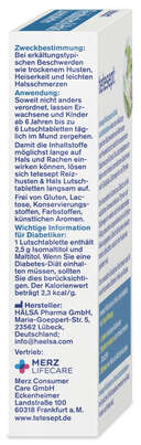 Sie sehen eine Packung tetesept Reizhusten & Hals Lutschtabletten 20Stk, Produktbild: 04 tetesept Reizhusten & Hals Lutschtabletten 20Stk, A-Nr.: 4137799 - 04