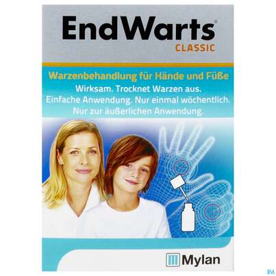 Sie sehen eine Packung Endwarts Lösung Gegen Warzen 5ml, Produktbild: 01 Endwarts Lösung Gegen Warzen 5ml, A-Nr.: 4065166 - 01