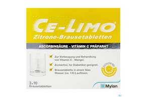 Ce-limo Zitrone Brausetabl Bp3x1 30st, A-Nr.: 0010659 - 01