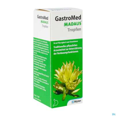 Sie sehen eine Packung Gastromed-madaus Tropfen 50ml, Produktbild: 02 Gastromed-madaus Tropfen 50ml, A-Nr.: 4472730 - 02