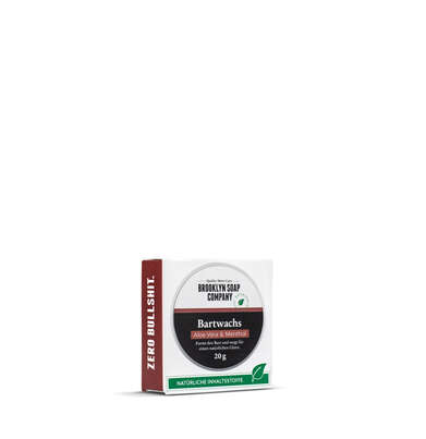 Sie sehen eine Packung Brooklyn Soap Company Bartwachs 20g, Produktbild: 03 Brooklyn Soap Company Bartwachs 20g, A-Nr.: 5672201 - 03