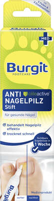 Sie sehen eine Packung Burgit Anti Nagelpilz Stift 4ml, Produktbild: 01 Burgit Anti Nagelpilz Stift 4ml, A-Nr.: 4249630 - 01
