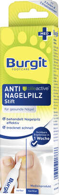Sie sehen eine Packung Burgit Anti Nagelpilz Stift 4ml, Produktbild: 02 Burgit Anti Nagelpilz Stift 4ml, A-Nr.: 4249630 - 02