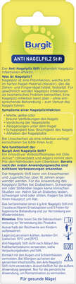 Sie sehen eine Packung Burgit Anti Nagelpilz Stift 4ml, Produktbild: 03 Burgit Anti Nagelpilz Stift 4ml, A-Nr.: 4249630 - 03