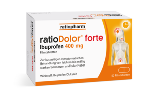 ratioDolor® forte Ibuprofen 400 mg Filmtabletten, A-Nr.: 5536159 - 01