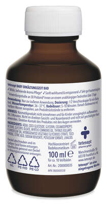 Sie sehen eine Packung Tetesept Baby Erkältungszeit Bad, Produktbild: 06 Tetesept Baby Erkältungszeit Bad, A-Nr.: 5821747 - 06