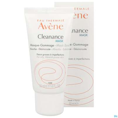 Sie sehen eine Packung Avene Cleanance Peeling-maske Talgabsorbierend Neu 50ml, Produktbild: 03 Avene Cleanance Peeling-maske Talgabsorbierend Neu 50ml, A-Nr.: 5675978 - 03