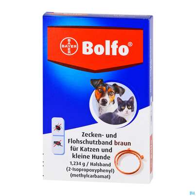 Sie sehen eine Packung Bolfo Wirkstoffhaltiges Halsband F Katzen U.kl.hunde 1,234g 38cm 1st, Produktbild: 02 Bolfo Wirkstoffhaltiges Halsband F Katzen U.kl.hunde 1,234g 38cm 1st, A-Nr.: 1131017 - 02