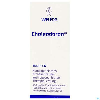 Sie sehen eine Packung Choleodoron Tropfen Z Einnehmen 50ml, Produktbild: 01 Choleodoron Tropfen Z Einnehmen 50ml, A-Nr.: 2274405 - 01