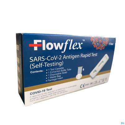 Sie sehen eine Packung Diagnostika U.zubehoer Sars-cov-2/antigen Rapid Test Flowflex L031- 1st, Produktbild: 02 Diagnostika U.zubehoer Sars-cov-2/antigen Rapid Test Flowflex L031- 1st, A-Nr.: 5477215 - 02