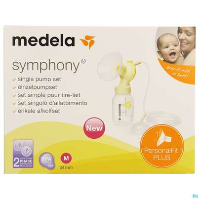 Sie sehen eine Packung Medela Symphony/einzelpumpset Personalfit+ Gr.m 24mm 1st, Produktbild: 01 Medela Symphony/einzelpumpset Personalfit+ Gr.m 24mm 1st, A-Nr.: 5409478 - 01