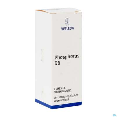 Sie sehen eine Packung Phosphorus -weleda Dilution D 6 20ml, Produktbild: 02 Phosphorus -weleda Dilution D 6 20ml, A-Nr.: 0710888 - 02