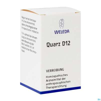 Sie sehen eine Packung Quarz -weleda Trituration D12 20g, Produktbild: 02 Quarz -weleda Trituration D12 20g, A-Nr.: 0888451 - 02