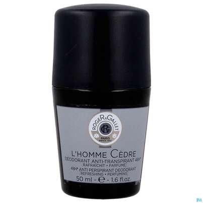 Sie sehen eine Packung Roger & Gallet Homme Maenner Deo Roll-on Cedre 50ml, Produktbild: 01 Roger & Gallet Homme Maenner Deo Roll-on Cedre 50ml, A-Nr.: 5448780 - 01