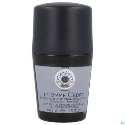 Sie sehen eine Packung Roger & Gallet Homme Maenner Deo Roll-on Cedre 50ml, Produktbild: 02 Roger & Gallet Homme Maenner Deo Roll-on Cedre 50ml, A-Nr.: 5448780 - 02