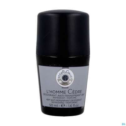 Sie sehen eine Packung Roger & Gallet Homme Maenner Deo Roll-on Cedre 50ml, Produktbild: 03 Roger & Gallet Homme Maenner Deo Roll-on Cedre 50ml, A-Nr.: 5448780 - 03