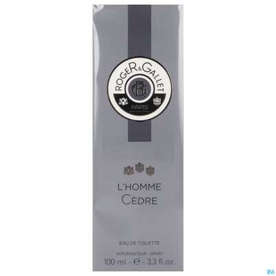 Sie sehen eine Packung Roger & Gallet Homme Maenner Eau De Toilette Cedre 100ml, Produktbild: 02 Roger & Gallet Homme Maenner Eau De Toilette Cedre 100ml, A-Nr.: 5448805 - 02