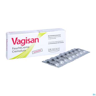 Sie sehen eine Packung Vagisan Feuchtcreme Cremolum Zaepfchen 16st, Produktbild: 05 Vagisan Feuchtcreme Cremolum Zaepfchen 16st, A-Nr.: 5814842 - 05