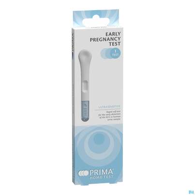 Sie sehen eine Packung Diagnostika U.zubehoer Prima Early Pregnancy T. Schnelltest Frueherkenn. Hcg Urinprobe 10mlu/ml 2st, Produktbild: 01 Diagnostika U.zubehoer Prima Early Pregnancy T. Schnelltest Frueherkenn. Hcg Urinprobe 10mlu/ml 2st, A-Nr.: 5775148 - 01