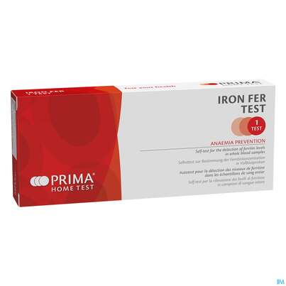 Sie sehen eine Packung Diagnostika U.zubehoer Prima Iron Fer Eisen Test Nachweis Ferritinwerte In Vollblutproben 1st, Produktbild: 01 Diagnostika U.zubehoer Prima Iron Fer Eisen Test Nachweis Ferritinwerte In Vollblutproben 1st, A-Nr.: 5771699 - 01