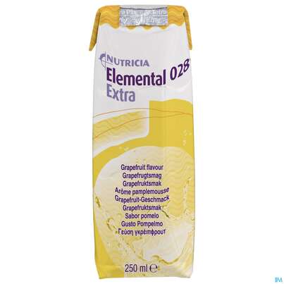 Sie sehen eine Packung Elemental 028 250ml Grapefruit 18st, Produktbild: 02 Elemental 028 250ml Grapefruit 18st, A-Nr.: 2285774 - 02