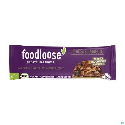 Foodloose Bio/-nussriegel Poesie Amelie Wallnuesse +trockenfr. 35g, A-Nr.: 4346623 - 01