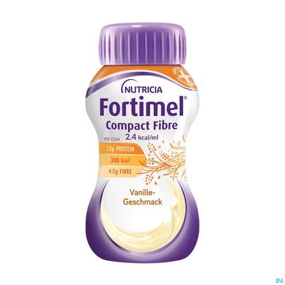 Fortimel/compact/fibre 125ml Vitalflasche Vanille 24st, A-Nr.: 3797861 - 01