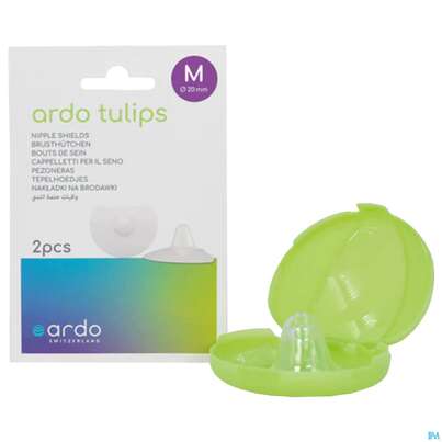 Sie sehen eine Packung Brusthuetchen Ardo Tulips Gr Medium 2st, Produktbild: 02 Brusthuetchen Ardo Tulips Gr Medium 2st, A-Nr.: 3272644 - 02
