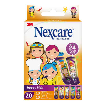 Nexcare™ Kinderpflaster Happy Kids Professions, assortiert, 20/Packung, A-Nr.: 4828836 - 01