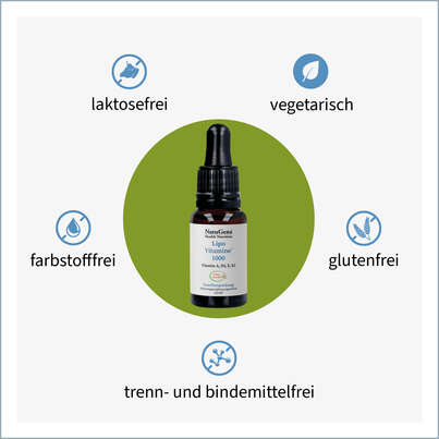 Sie sehen eine Packung NatuGena LipoVitamine 1000 Tropfen, Produktbild: 03 NatuGena LipoVitamine 1000 Tropfen, A-Nr.: 5404280 - 03