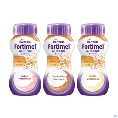 Fortimel/multifibre 1,5kcal 200ml Flasche Sortiert 24st, A-Nr.: 3237754 - 01
