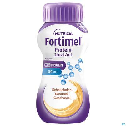 Fortimel/protein 200ml 2kcal Schoko-karamell 4st, A-Nr.: 5833377 - 02