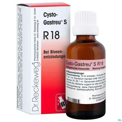 Reckeweg Gastreu Tropfen Cysto R18 50ml, A-Nr.: 0652926 - 02